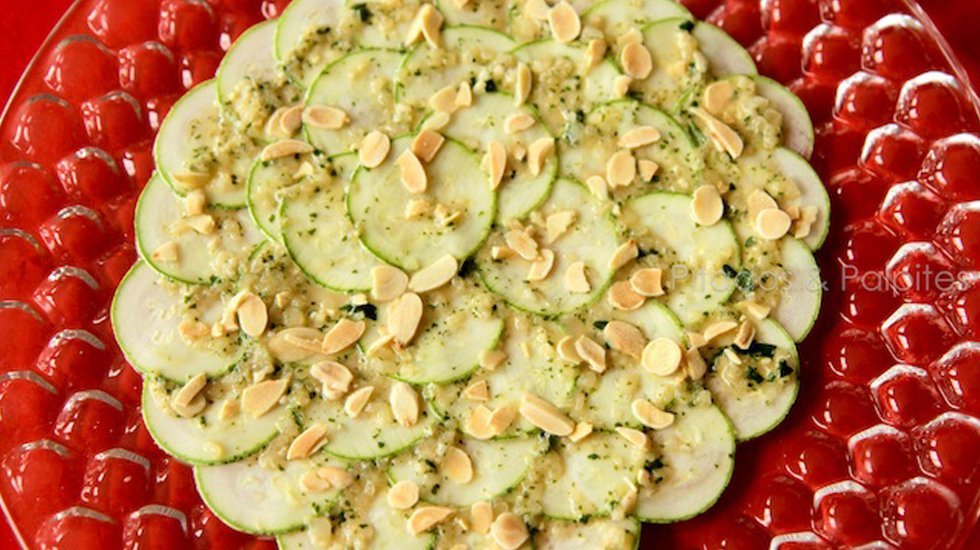 carpaccio de abobrinha