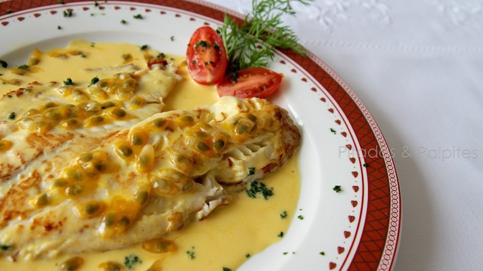 peixe com molho de maracuja