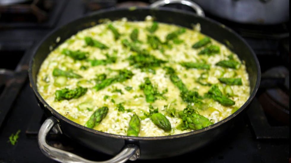 Risoto de aspargos