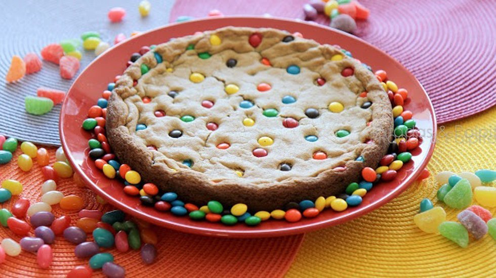 bolo cookie de confete