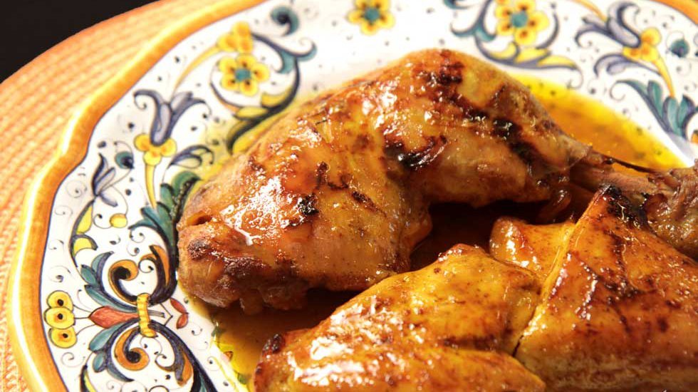 frango com curry e mel