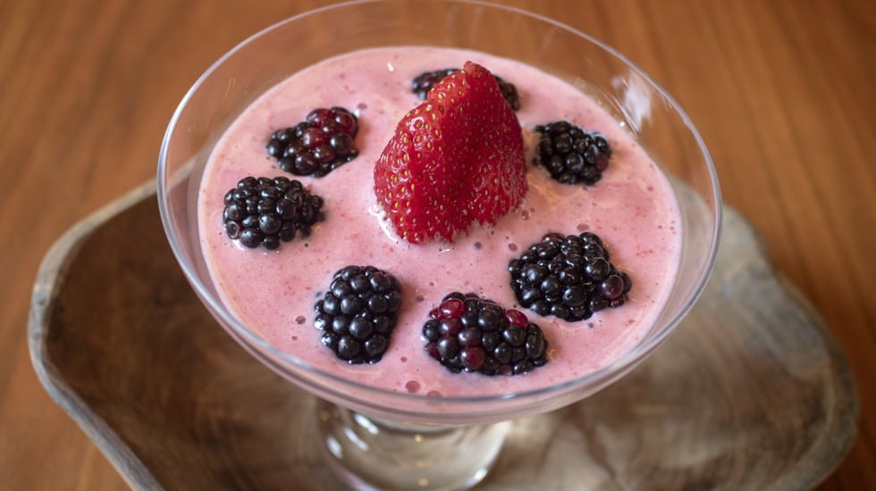 creme de frutas vermelhas