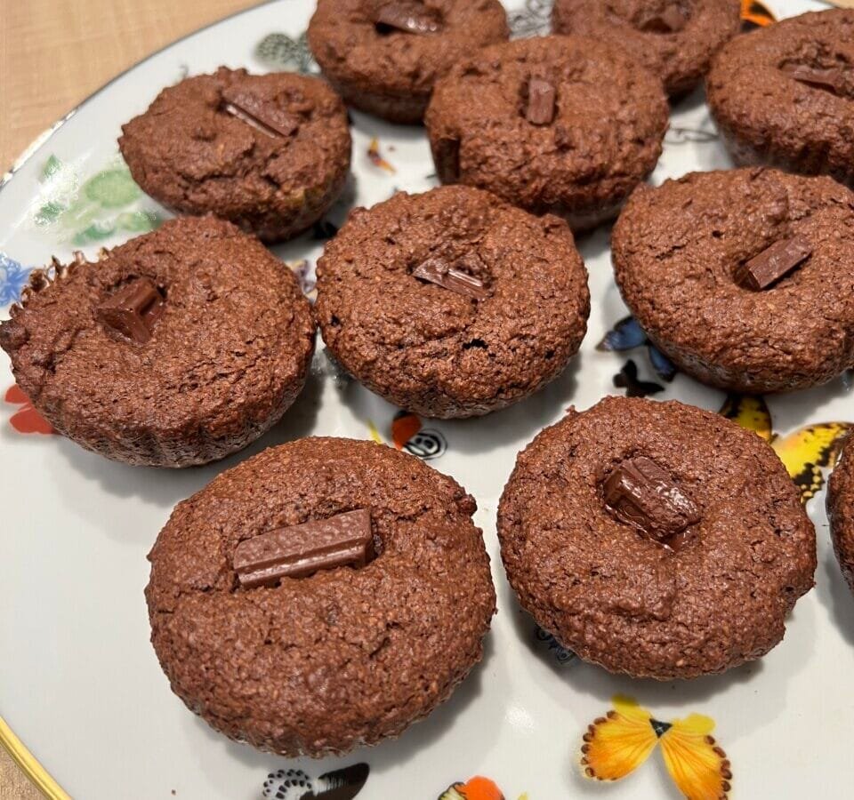 MUFFIN FIT DE CHOCOLATE Receita e Dicas Pitadas & Palpites